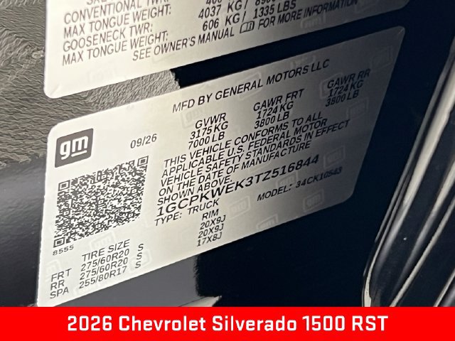 New 2026 Chevrolet Silverado 1500 RST w/ RST Select Package AWD/4WD image 27