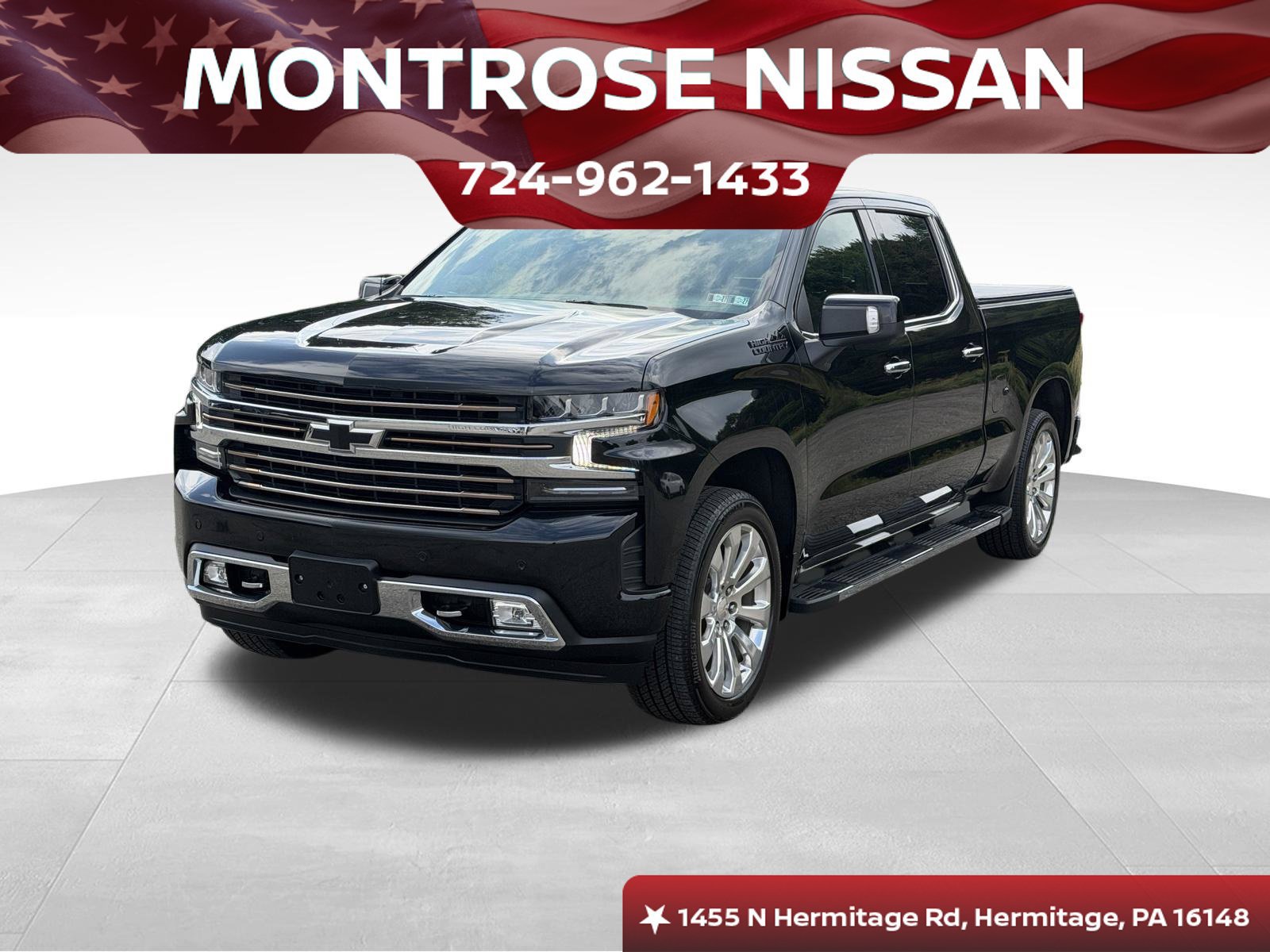 Used 2022 Chevrolet Silverado 1500 High Country w/ LPO, Dark Essentials Package AWD/4WD 360° Tour