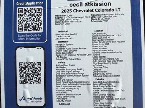 Certified 2025 Chevrolet Colorado LT w/ Advanced Trailering Package image 15