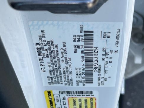 Certified 2020 Ford Fusion SEL FWD image 27