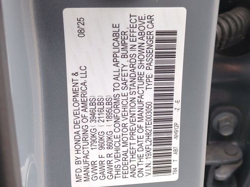 New 2026 Honda Civic Sport image 17