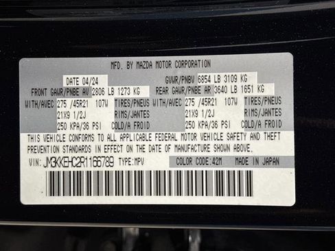 Used 2024 MAZDA CX-90 3.3 Turbo S w/ Premium Plus image 42