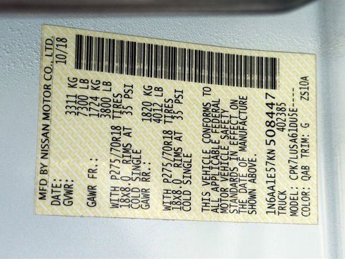 Certified 2019 Nissan Titan PRO-4X w/ Pro-4x Utility Package image 37