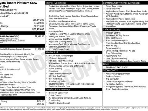 New 2026 Toyota Tundra Platinum w/ TRD Off-Road Package image 4