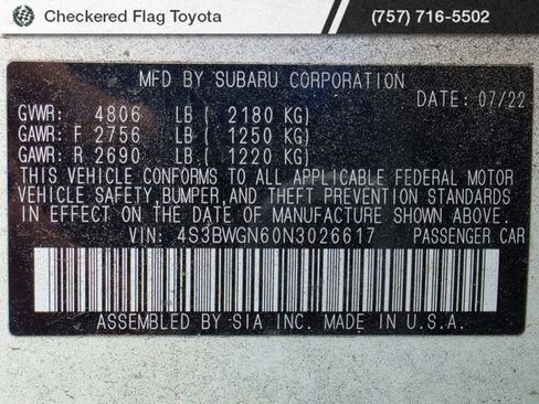 Used 2022 Subaru Legacy Limited XT AWD/4WD image 21