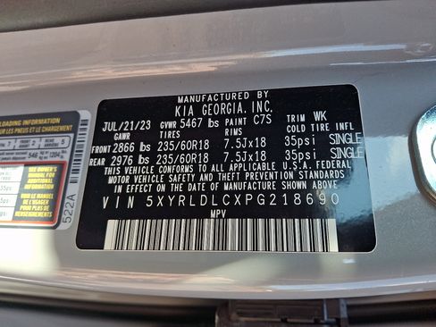 Used 2023 Kia Sorento S w/ Panoramic Sunroof Package AWD/4WD image 27