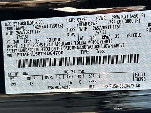 Certified 2026 Ford F150 XL AWD/4WD image 26