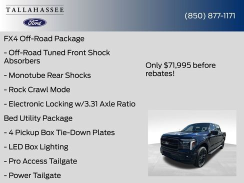 New 2025 Ford F150 Lariat w/ Equipment Group 502A High image 34