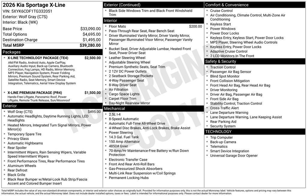 Certified 2026 Kia Sportage X-Line w/ X-Line Technology Package AWD/4WD image 34
