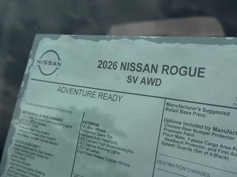 New 2026 Nissan Rogue SV image 24