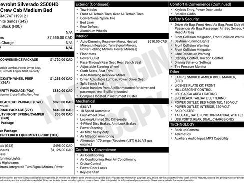 New 2026 Chevrolet Silverado 2500 Custom w/ Custom Convenience Package AWD/4WD image 21