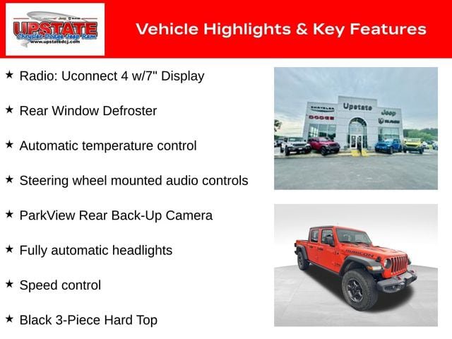 Used 2020 Jeep Gladiator Rubicon w/ Trailer Tow Package AWD/4WD image 15