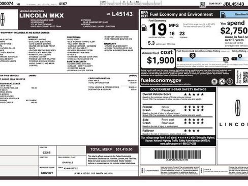 Used 2018 Lincoln MKX Reserve w/ Lincoln MKX Climate Package image 3