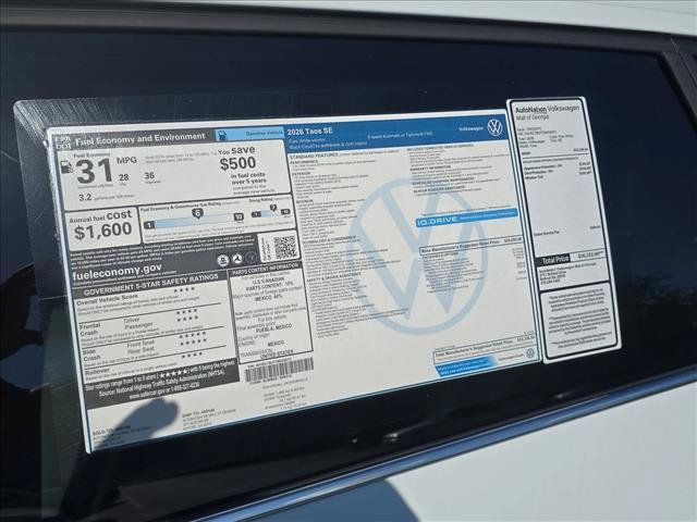 New 2026 Volkswagen Taos SE FWD image 20