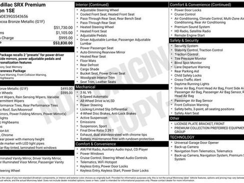 Used 2016 Cadillac SRX Premium image 44