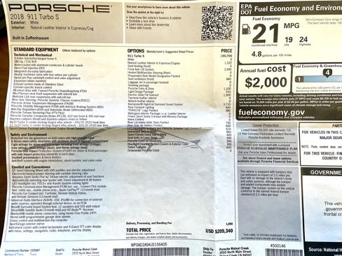 Used 2018 Porsche 911 Turbo S image 10