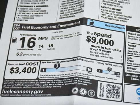 Used 2023 Chevrolet Tahoe Z71 w/ Z71 Off-Road Package image 70