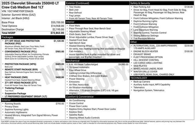 Certified 2025 Chevrolet Silverado 2500 LT AWD/4WD image 32