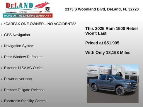 Used 2025 RAM 1500 Rebel w/ Bed Utility Group image 18