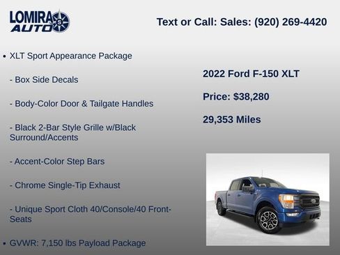 Used 2022 Ford F150 XLT w/ Equipment Group 301A Mid AWD/4WD image 21