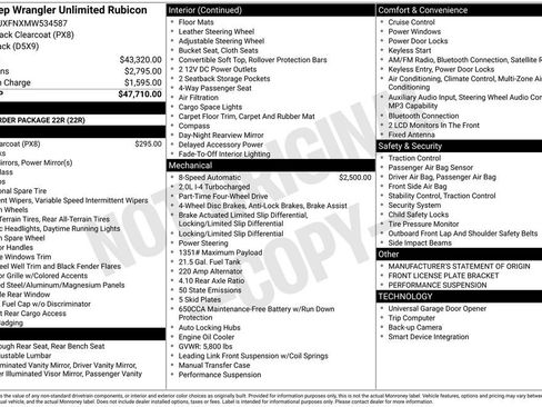 Used 2021 Jeep Wrangler Unlimited Rubicon image 12