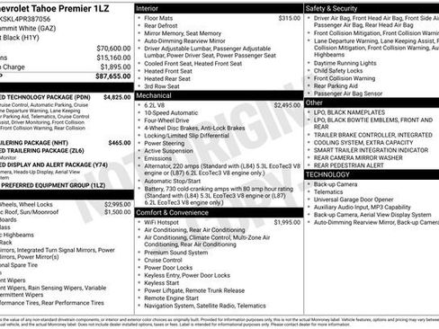 Certified 2023 Chevrolet Tahoe Premier w/ Advanced Technology Package AWD/4WD image 4