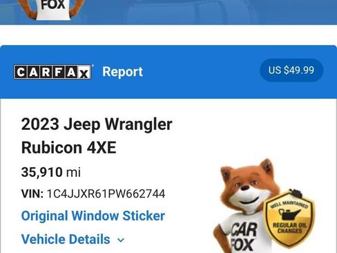 Used 2023 Jeep Wrangler Unlimited Rubicon 4xe w/ Steel Bumper Group AWD/4WD image 6