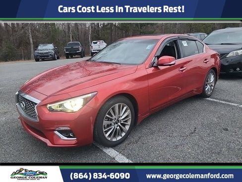 Used 2021 INFINITI Q50 Luxe w/ Cargo Package image 1