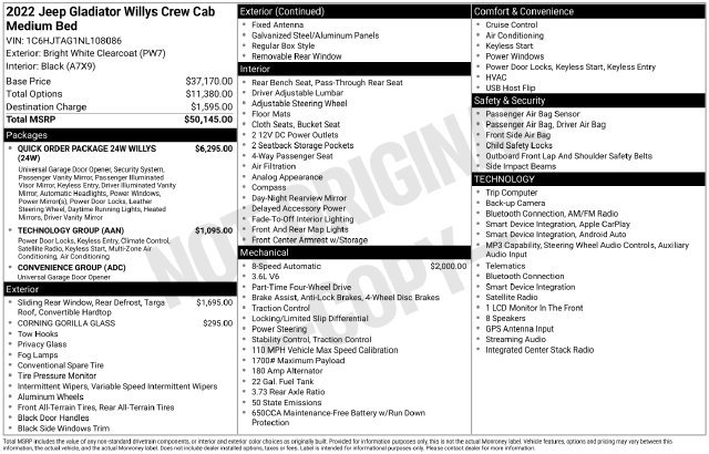 Used 2022 Jeep Gladiator Sport AWD/4WD image 40