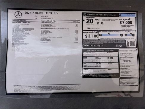 New 2026 Mercedes-Benz GLE 53 AMG 4MATIC image 9