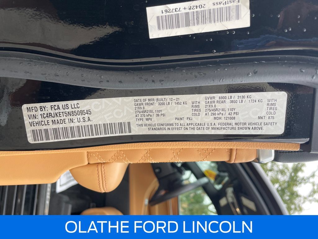 Used 2022 Jeep Grand Cherokee L Summit AWD/4WD image 23