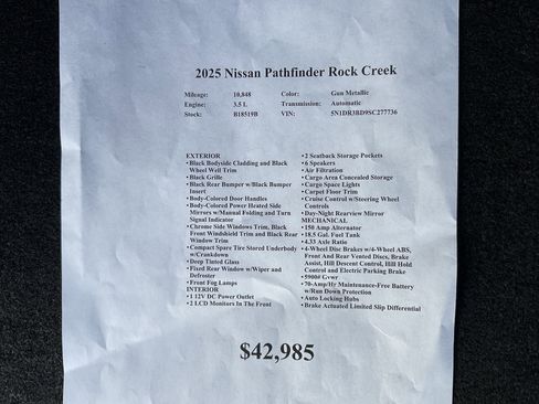 Used 2025 Nissan Pathfinder Rock Creek image 36