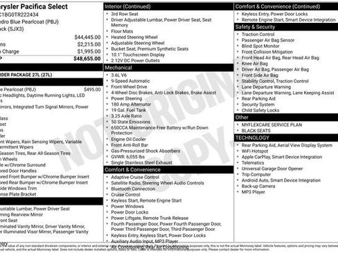New 2026 Chrysler Pacifica Select FWD image 29