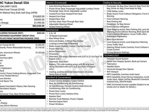 Used 2024 GMC Yukon Denali w/ Max Trailering Package RWD image 45