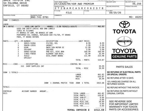 Used 2024 Lexus RX 350 Premium w/ Accessory Package AWD/4WD image 12