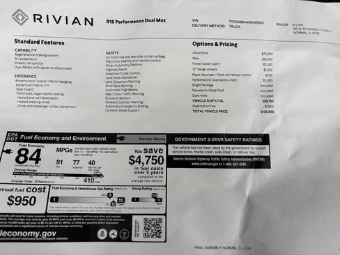 Used 2025 Rivian R1S Adventure AWD/4WD image 14
