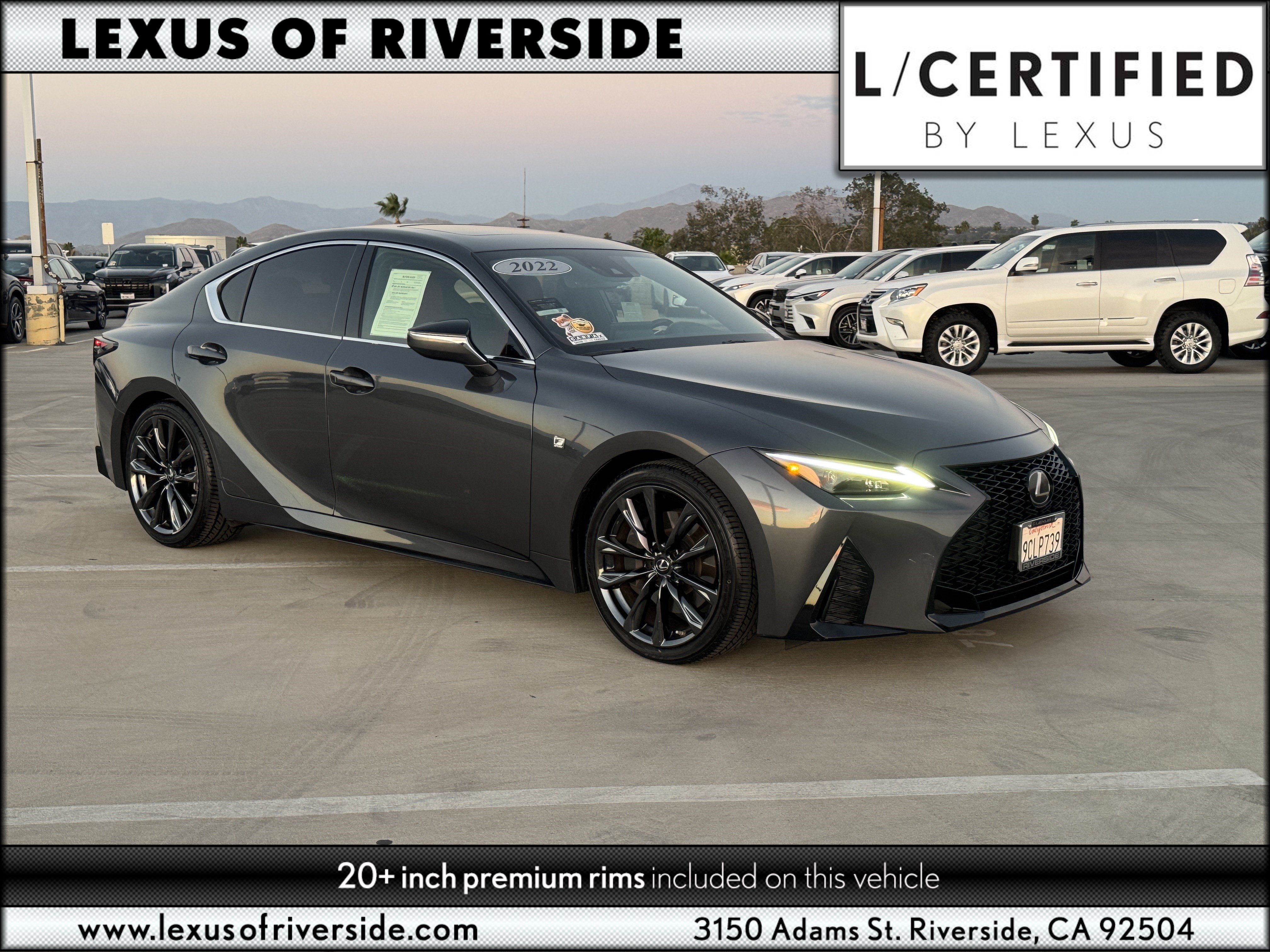 Certified 2022 Lexus IS 350 F Sport w/ Accessory Package RWD image 1
