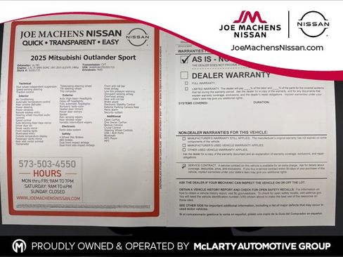 Used 2025 Mitsubishi Outlander Sport ES image 31