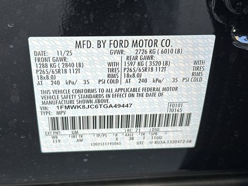 New 2026 Ford Explorer Tremor w/ Tremor Ultimate Package image 30