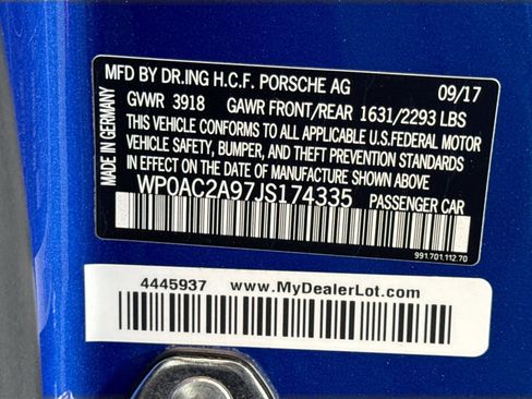 Certified 2018 Porsche 911 GT3 image 26