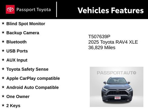 Used 2025 Toyota RAV4 XLE w/ Weather Package AWD/4WD image 10