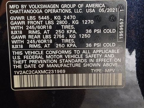 Used 2021 Volkswagen Atlas Cross Sport S FWD image 33