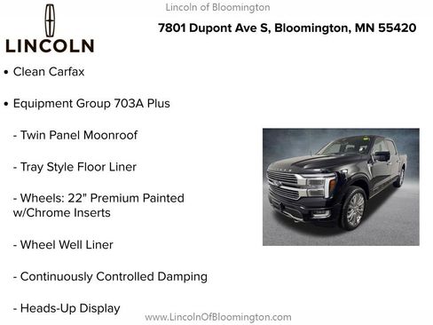 Used 2024 Ford F150 Platinum w/ Equipment Group 703A Plus AWD/4WD image 5