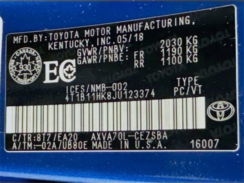 Used 2018 Toyota Camry SE image 15