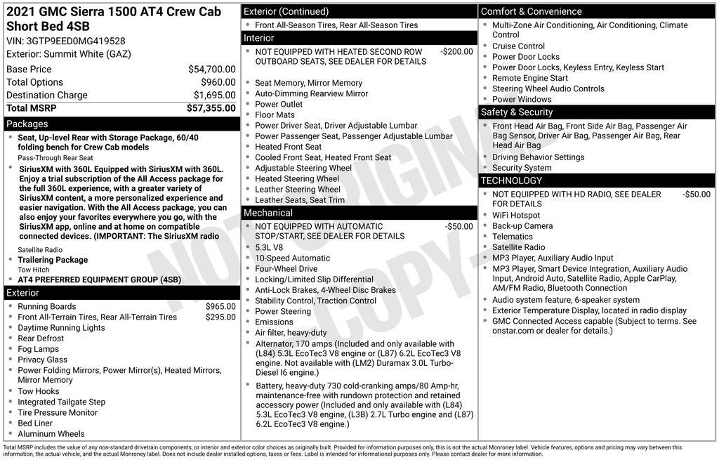 Used 2021 GMC Sierra 1500 AT4 AWD/4WD image 23