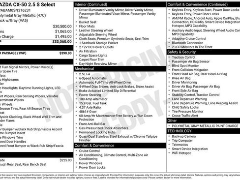 Certified 2025 MAZDA CX-50 AWD 2.5 S w/ Weather Package image 2