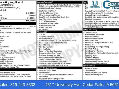 New 2026 Honda Odyssey Sport-L image 32