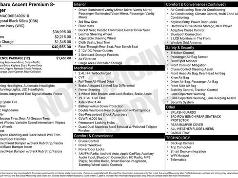Used 2024 Subaru Ascent Premium w/ Convenience Package image 14