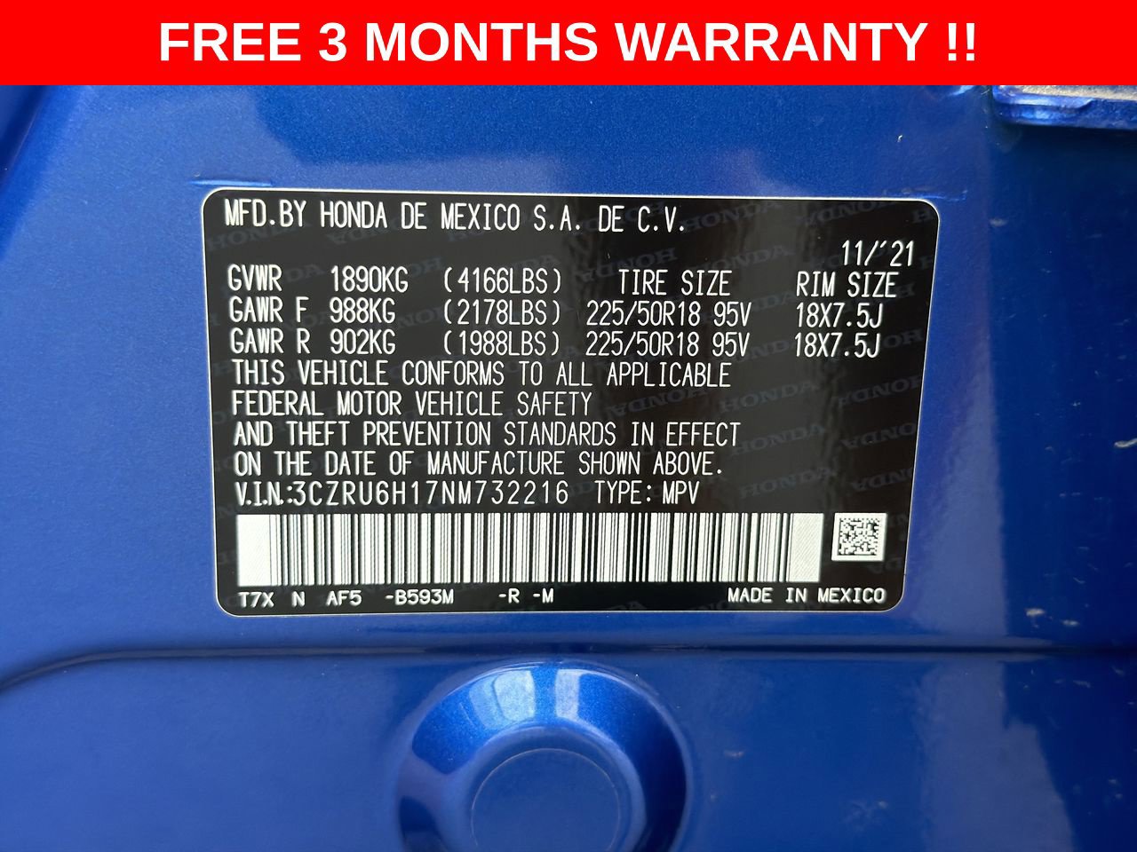 Used 2022 Honda HR-V Sport image 23