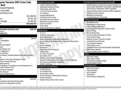 Used 2023 Toyota Tacoma SR5 w/ SR5 Appearance Package image 6